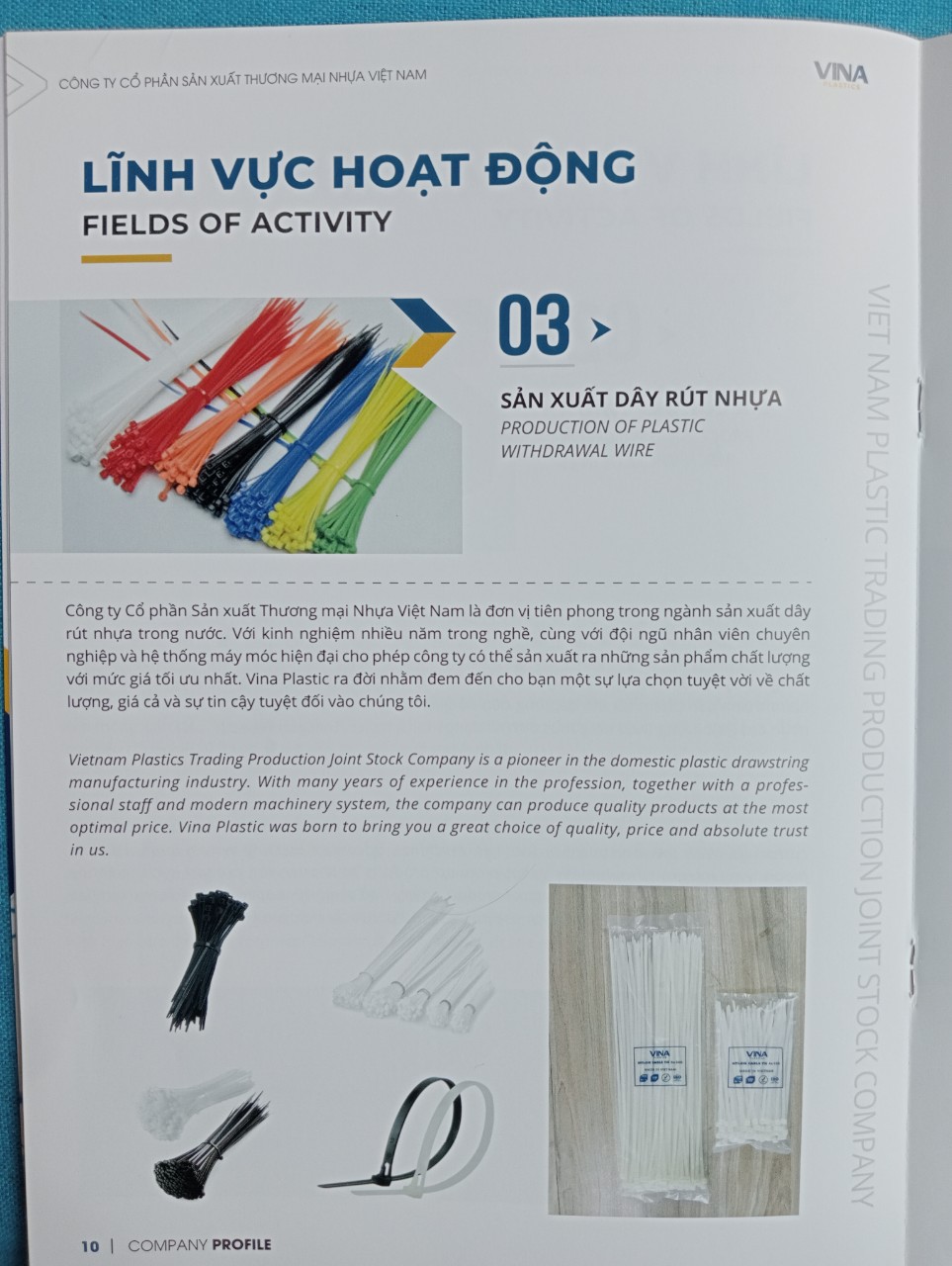  - Dây Rút Nhựa VINA PLASTIC - Công Ty Cổ Phần Sản Xuất Thương Mại Nhựa Việt Nam